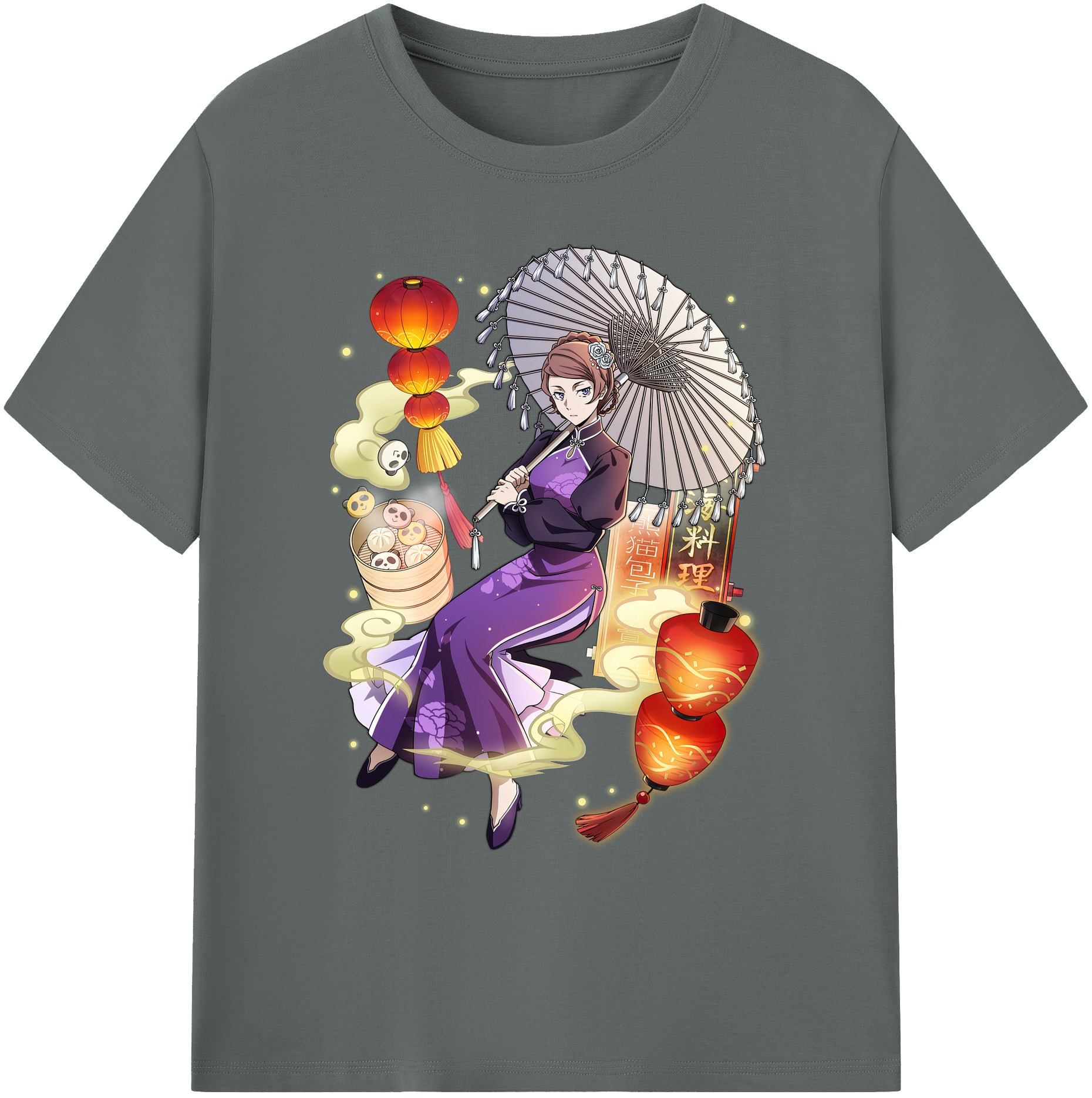 （画像用） 文豪ストレイドッグス Bungo Stray Dogs 綿100％ メンズ半袖Tシャツ｜肌触りやわらか＆通気性